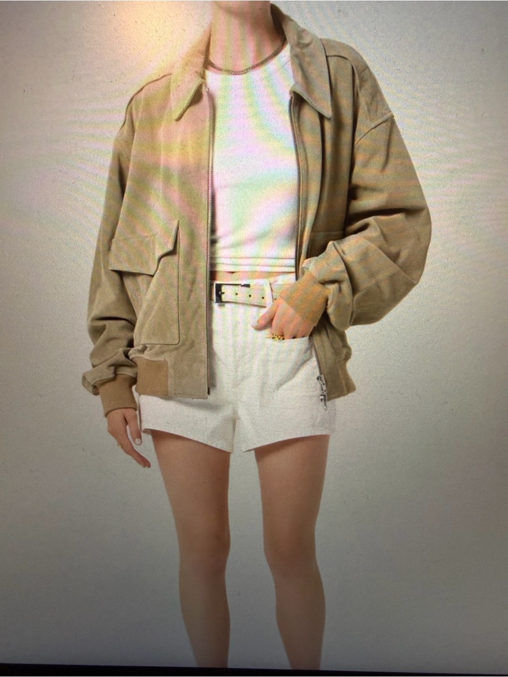 Citizens Of Humanity Vivienne Tan Suede Bomber Jacket - Small